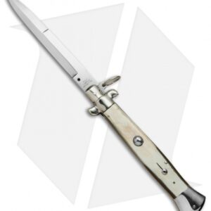 AGA Campolin 15" Ring Pull Automatic Italian Stiletto Honey Horn (7" Satin Bayo)