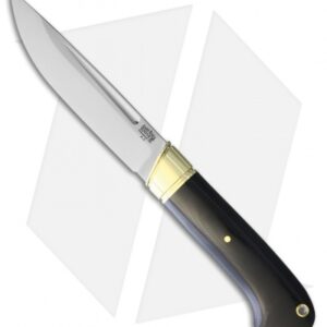 Bark River Ansgar Fixed Blade Knife Black Canvas Micarta (4.75" Satin)