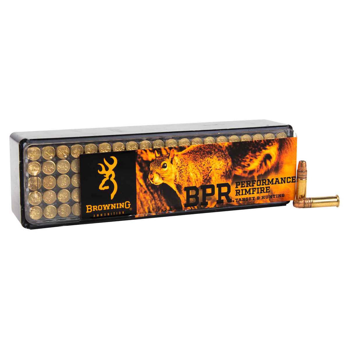 Browning BPR 22 Long Rifle 40gr Fragmenting Rimfire Ammo - 100 Rounds
