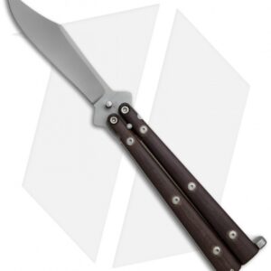 Vintage Walter Erickson Custom Butterfly Knife Micarta (4.25" Bead Blast)