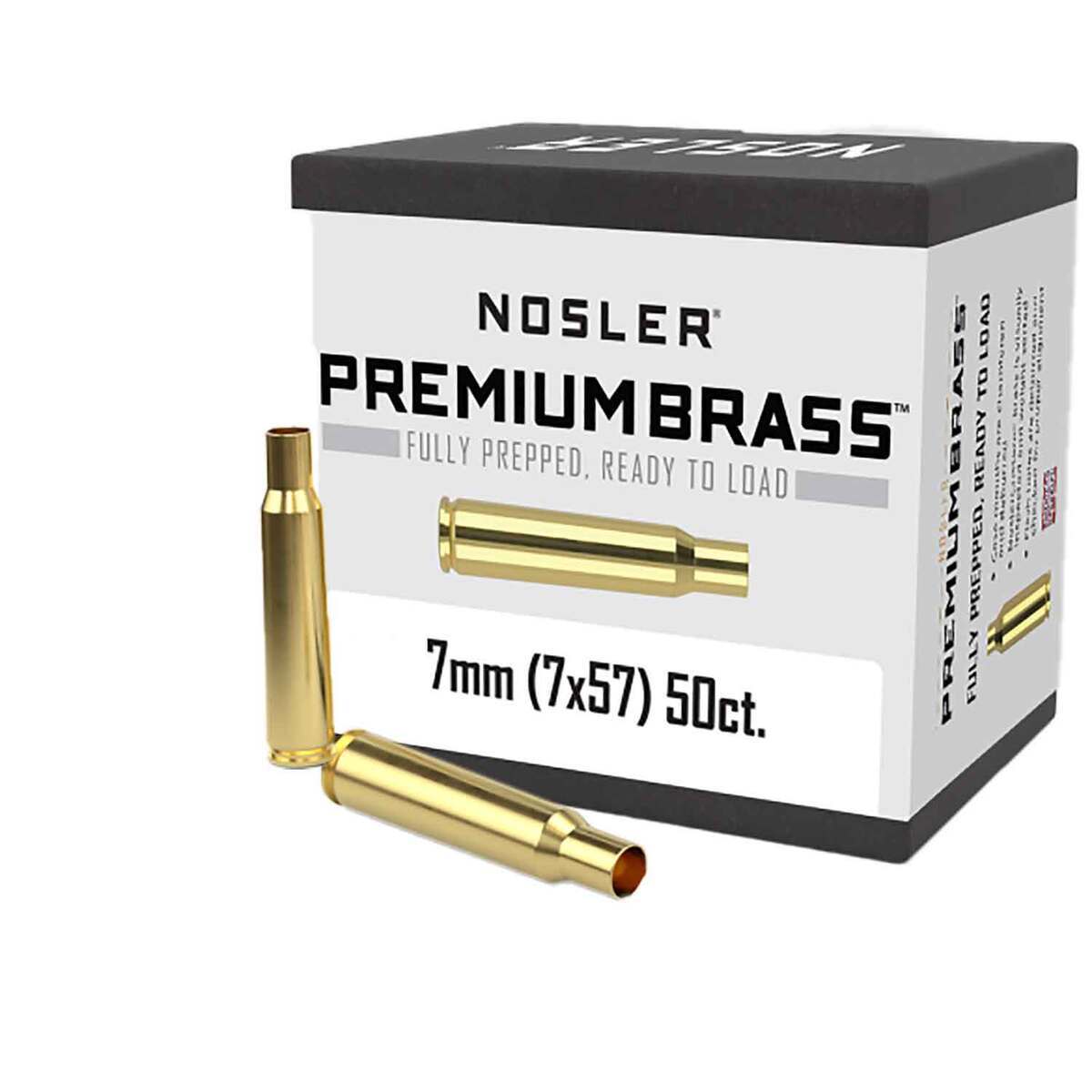 Nosler 7mm Mauser (7x57mm Mauser) Rifle Reloading Brass - 50 Count