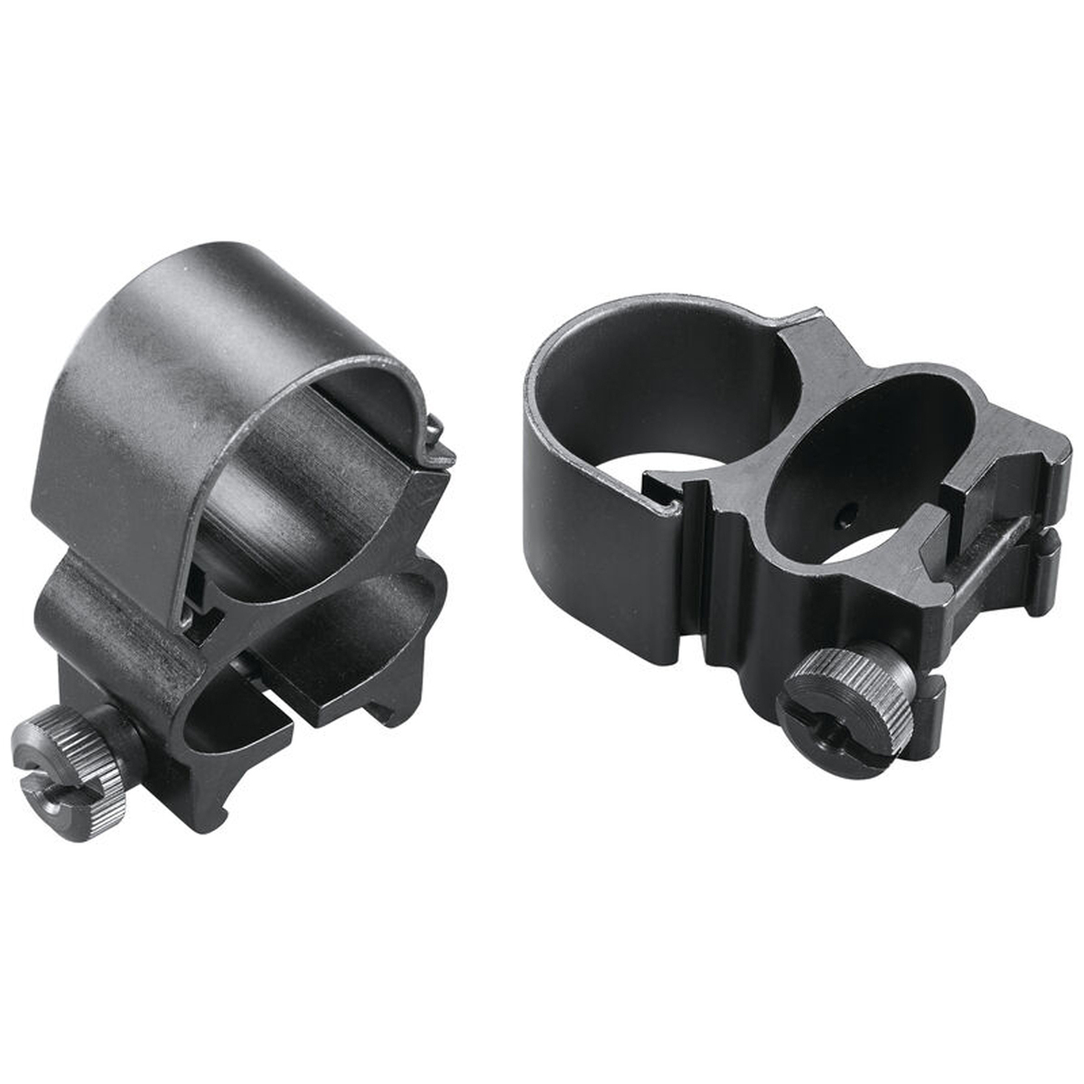 Weaver TMR See-Thru 1in Detachable Scope Rings - Matte Black