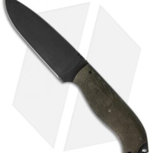 Winkler Knives Bushcraft Knife Green Canvas Laminate (4.375" Caswell)