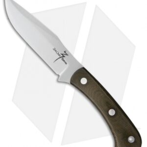 Zoe Crist Knives Peregrine Fixed Blade Knife Green Micarta (4.125" Satin)