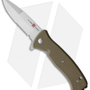 Al Mar Mini SERE 2020 Spring Assisted Knife Coyote GFN (3" Satin Serr)