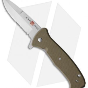 Al Mar SERE 2020 Spring Assisted Knife Coyote GFN (3.6" Satin Serr)