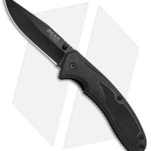 Bear Edge Sideliner 4.5" Spring Assisted Knife Black Al (3.25" Black) 61106